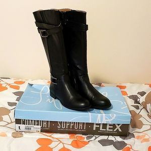 Black tall boots